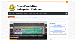 Desktop Screenshot of disdik.karimunkab.go.id