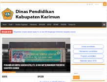 Tablet Screenshot of disdik.karimunkab.go.id